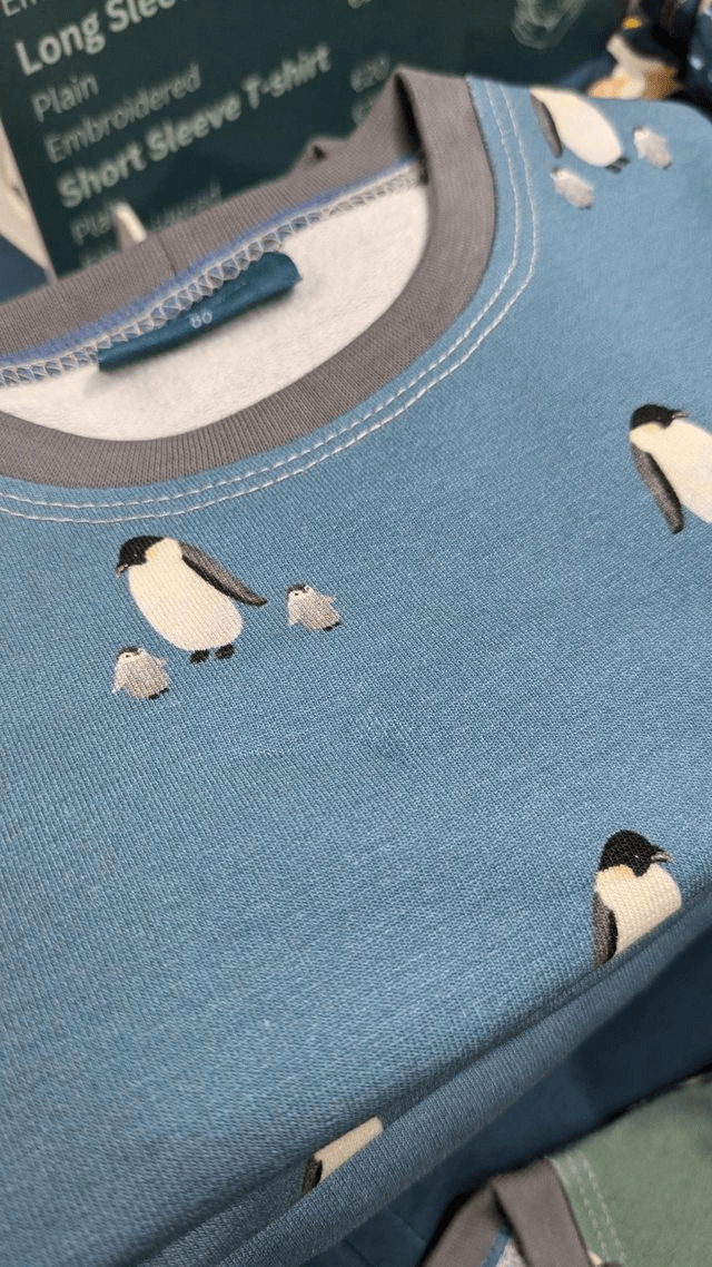 Penguins Organic Cuffless Sweatshirt