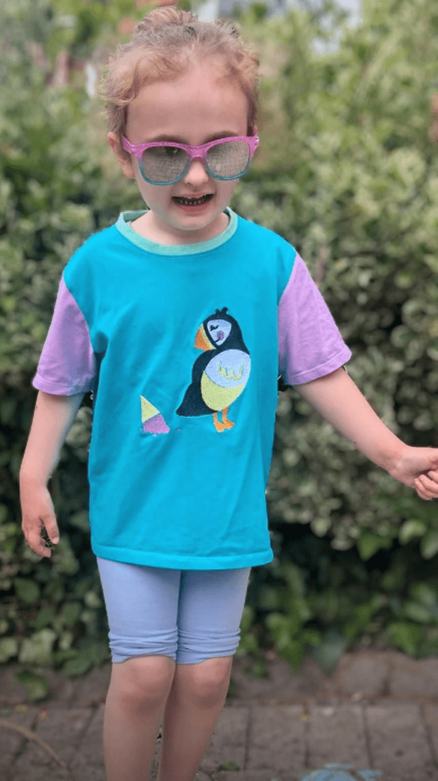Puffin embroidered short sleeve T-shirt 